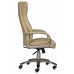 Кресло руководителя Бюрократ CH-879 бежевый искусственная кожа (пластик золото)