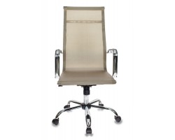 Кресло руководителя Бюрократ CH-993 золотистый сетка крестовина металл хром-foto2