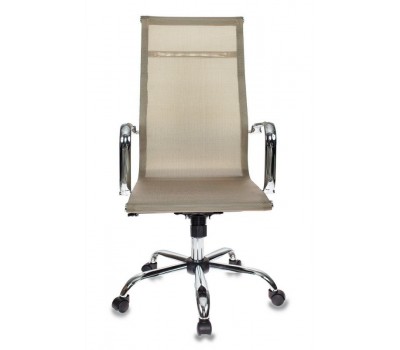 Кресло руководителя Бюрократ CH-993 золотистый сетка крестовина металл хром