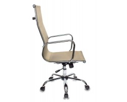 Кресло руководителя Бюрократ CH-993 золотистый сетка крестовина металл хром-foto3