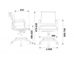 Кресло руководителя Бюрократ CH-993-Low низкая спинка фиолетовый искусственная кожа крестовина хром-foto5