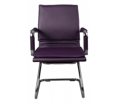 Кресло Бюрократ Ch-993-Low-V фиолетовый искусственная кожа низк.спин. полозья металл хром