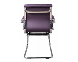 Кресло Бюрократ Ch-993-Low-V фиолетовый искусственная кожа низк.спин. полозья металл хром-foto4