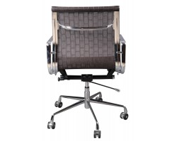 Кресло руководителя Бюрократ CH-996-Low низкая спинка коричневый сетка крестовина алюминий-foto4