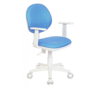 Кресло детское Бюрократ CH-W356AXSN голубой 15-107 крестовина пластик пластик белый