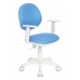 Кресло детское Бюрократ CH-W356AXSN голубой 15-107 крестовина пластик пластик белый
