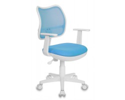 Кресло детское Бюрократ CH-W797 голубой сиденье голубой TW-55 сетка/ткань крестовина пластик пластик белый