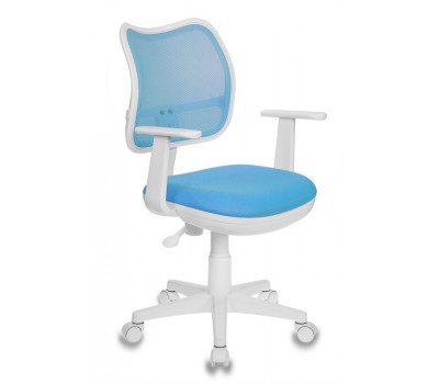 Кресло детское Бюрократ CH-W797 голубой сиденье голубой TW-55 сетка/ткань крестовина пластик пластик белый
