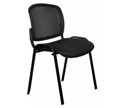 Стул Бюрократ Вики черный 15-21 сетка/ткань на ножках металл черный