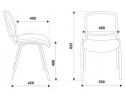 Стул Бюрократ Вики черный 15-21 сетка/ткань на ножках металл черный-foto6