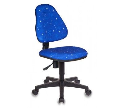 Кресло детское Бюрократ KD-4 синий космос крестовина пластик