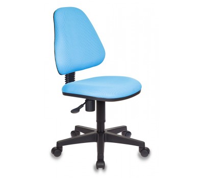 Кресло детское Бюрократ KD-4 голубой TW-55 крестовина пластик