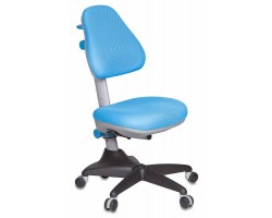 Кресло детское Бюрократ KD-2 светло-голубой TW-55 крестовина пластик