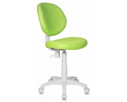 Кресло детское Бюрократ KD-W6 салатовый TW-18 (пластик белый)