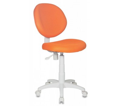 Кресло детское Бюрократ KD-W6 оранжевый TW-96-1 (пластик белый)
