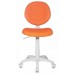 Кресло детское Бюрократ KD-W6 оранжевый TW-96-1 (пластик белый)