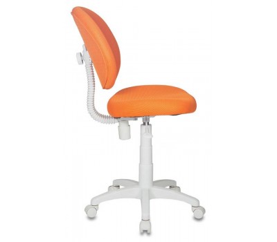 Кресло детское Бюрократ KD-W6 оранжевый TW-96-1 (пластик белый)
