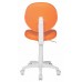 Кресло детское Бюрократ KD-W6 оранжевый TW-96-1 (пластик белый)