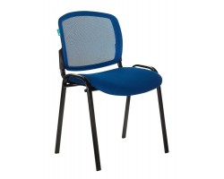 Стул Бюрократ Вики синий TW-05 TW-10 сетка/ткань на ножках металл черный