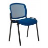 Стул Бюрократ Вики синий TW-05 TW-10 сетка/ткань на ножках металл черный