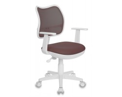 Кресло детское Бюрократ CH-W797 коричневый сиденье коричневый TW-14C сетка/ткань крестовина пластик пластик белый