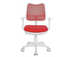 Кресло детское Бюрократ CH-W797 спинка сетка красный сиденье красный TW-97N сетка/ткань (пластик белый)-foto3