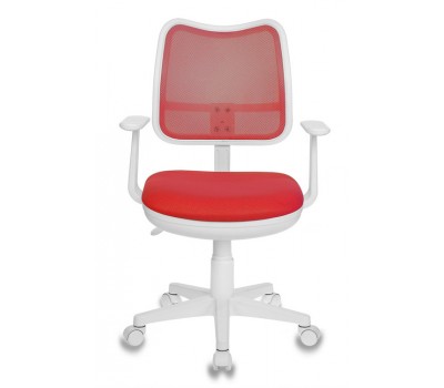 Кресло детское Бюрократ CH-W797 спинка сетка красный сиденье красный TW-97N сетка/ткань (пластик белый)