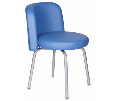 Стул Бюрократ KF-2 синий Or-03 искусственная кожа на ножках металл металлик