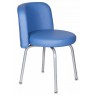 Стул Бюрократ KF-2 синий Or-03 искусственная кожа на ножках металл металлик