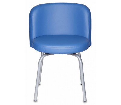 Стул Бюрократ KF-2 синий Or-03 искусственная кожа на ножках металл металлик