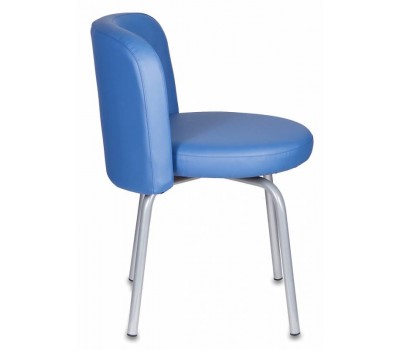 Стул Бюрократ KF-2 синий Or-03 искусственная кожа на ножках металл металлик