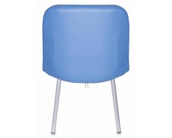 Стул Бюрократ KF-2 синий Or-03 искусственная кожа на ножках металл металлик-foto4