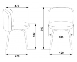 Стул Бюрократ KF-2 вращающийся черный Or-16 искусственная кожа-foto5