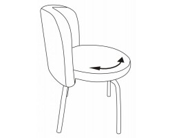 Стул Бюрократ KF-2 вращающийся черный Or-16 искусственная кожа-foto6