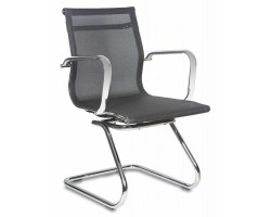 Кресло Бюрократ CH-993-Low-V черный M01 сетка низк.спин. полозья металл хром