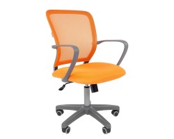 Кресло офисное CHAIRMAN 698 grey оранжевое