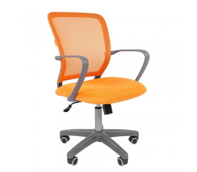 Кресло офисное CHAIRMAN 698 grey оранжевое