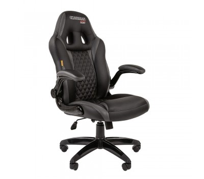 Кресло CHAIRMAN Game 15 черно/серое