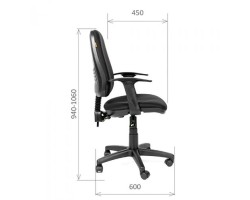 Кресло для персонала CHAIRMAN CH 661 синее-foto3