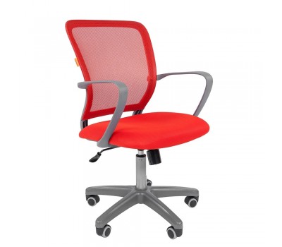 Кресло офисное CHAIRMAN 698 grey красное