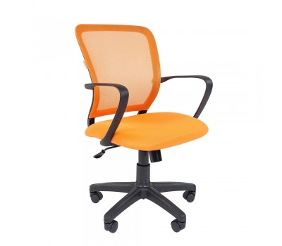 Кресло офисное CHAIRMAN 698 black оранжевое