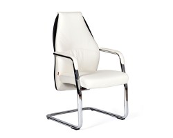 Кресло для посетителя CHAIRMAN Basic V Эко белое