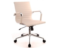 Кресло для персонала Everprof Leo T Экокожа Бежевый