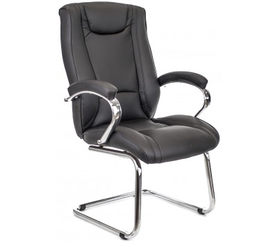 Кресло для посетителей Everprof Argo CF Экокожа Черный