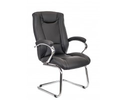 Кресло для посетителей Everprof Argo CF Экокожа Черный-foto2
