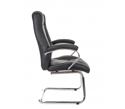 Кресло для посетителей Everprof Argo CF Экокожа Черный