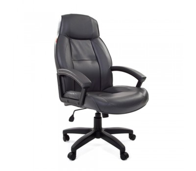 Кресло для руководителя CHAIRMAN 436 LT кожа серая