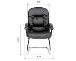 Кресло руководительское CHAIRMAN CH 418V черное-foto3