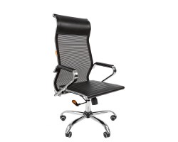 Кресло для руководителя CHAIRMAN 701 черное, сетка
