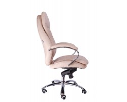 Кресло руководителя Everprof Valencia M экокожа бежевый-foto3